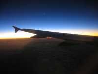 Voir l'image Bra09510-goiania----------KM--IMG_1259.JPG : Couché de soleil vu de l'avion