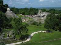Voir l'image 08_02_00410.Palenque_Palenque.IMG_1962.JPG : Le temple des inscriptions et palais